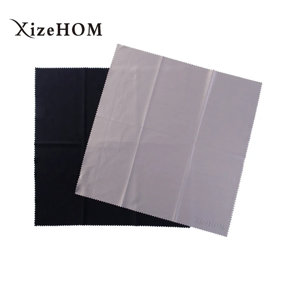 XizeHOM 30*30 см/2 шт Большая ткань из микрофибры для очков Солнцезащитные очки характеристики тканевая салфетка для чистки очков черная чистая ткань для линз