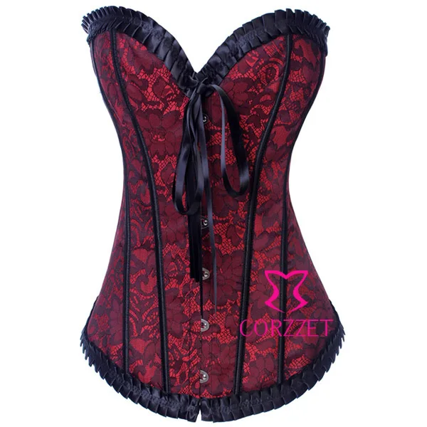 Талия Добби тренировочные корсеты и бюстье (топ + юбка-пачка стринги) красное