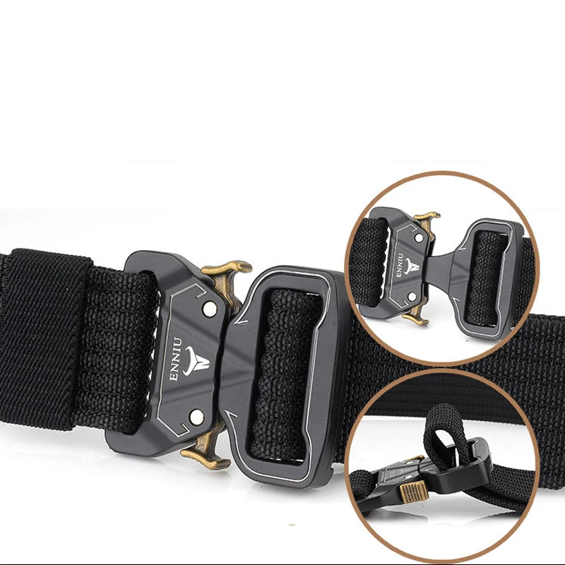 Мужской тактический ремень для выживания военный сверхпрочный нейлоновый с