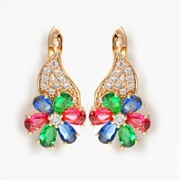 hanreshe 2019 drop earrings gift girl women cute colour crystal statement earrings wedding hiphop jewelry earrings