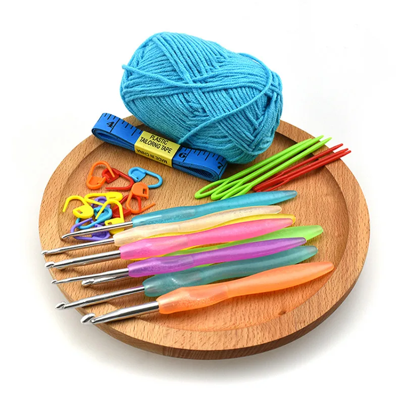 KOKNIT 26 шт./компл. крючки вязальные Вязание иглы эргономичные для вязания крючком