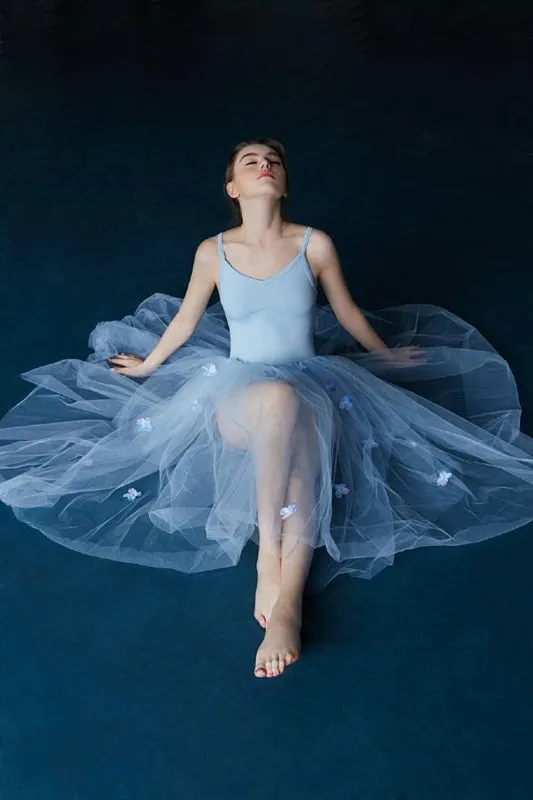 Профессиональный пачка Балетные костюмы трико для Для женщин Danse Classique Танцы платье девушка взрослых Балетные костюмы костюм танец балерина платье для танцев - Цвет: Синий
