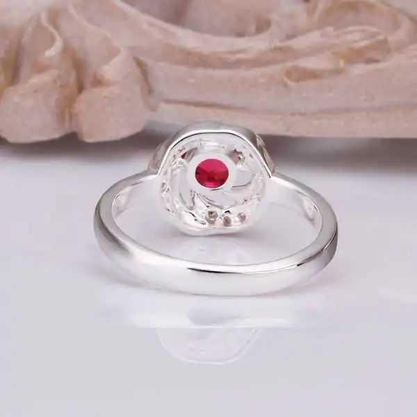 Горячая Распродажа! Серебряное обручальное кольцо Австрия модное с кристаллом