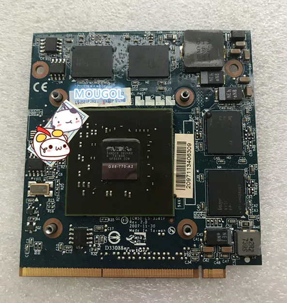 Видеокарта GeForce 8600 8600M GS 8600MGS VGA видеографическая карта MXM II DDR2 512 Мб для ноутбука Acer