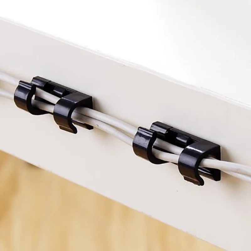 20 Hoomall проволочные клипсы для хранения органайзер с пряжкой зажим кабеля Корпус