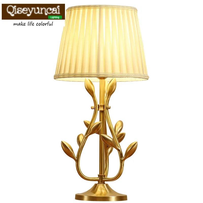 Qiseyuncai 2018 American Village Copper Table Lamp Simple Atmosphere Creative Living Room Study Bedroom Bedside Art Table Lamp
Qiseyuncai 2018 American Village Copper Table Lamp Simple Atmosphere Creative Living Room Study Bedroom Bedside Art Table Lamp