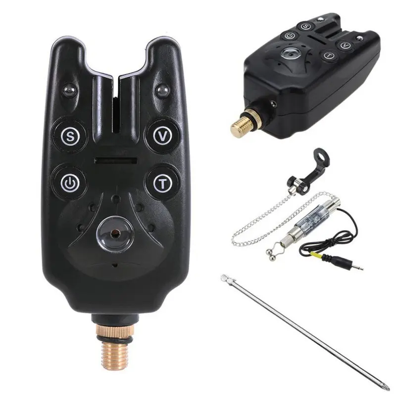 2 светодиода Регулируемый тон громкость чувствительность звук рыба укуса