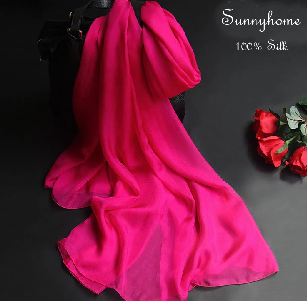 Женский платок буквенный бренд тонкие женские шарфы 100% чистый шелк розово