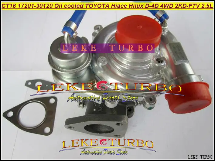 Турбокомпрессор с масляным охлаждением CT16 17201 30120 300120 для TOYOTA Hiace Hilux Hi lux D 4D 4WD 2KD