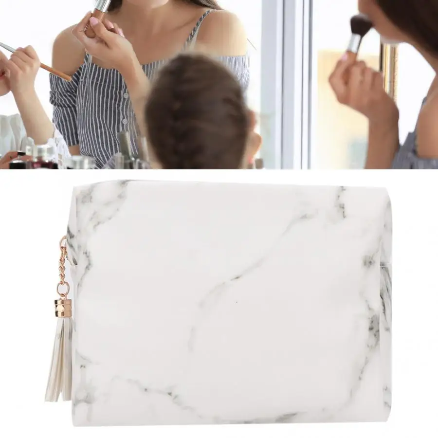 Make Up набор инструментов мраморный косметический мешок для хранения Портативный из искусственной кожи, для косметики для макияжа комплект