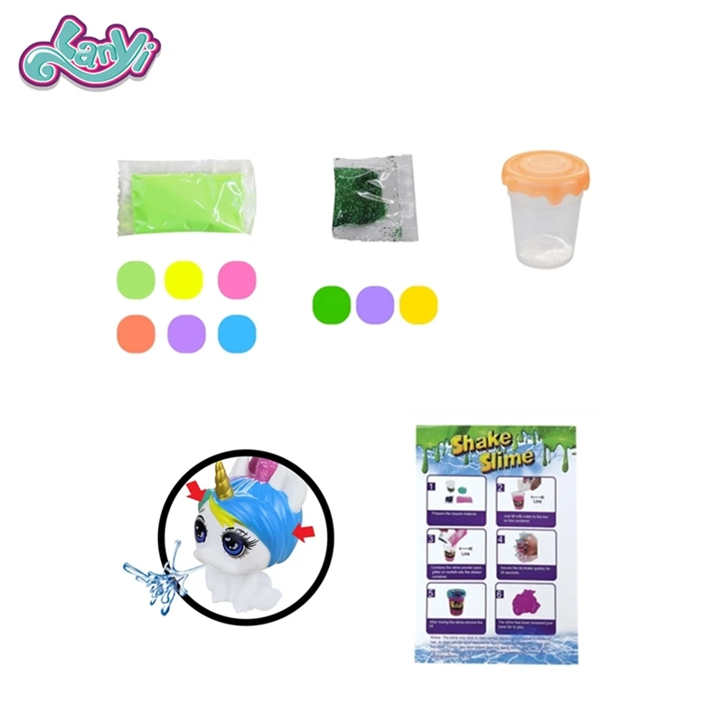 Ланьитойс бутылочный комплект Пупси сюрприз сжатый размер 3,1 дюйма волшебная тряска слизи сюрпризные игрушки для девочек Подарки.