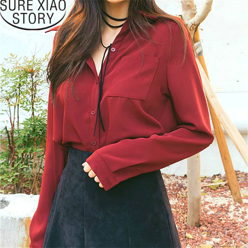 

Blusas mujer de moda 2021 Женские топы и блузки размера плюс свободная рубашка harajuku шифоновая футболка с длинными рукавами для женщин 2246 50