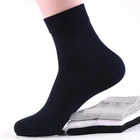 Носки мужские хлопковые 5 цветов, деловые Свободные повседневные, дезодорирующие, европейские, однотонные, большие размеры 40-48