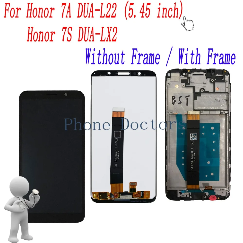 

5.45 inch Full LCD DIsplay+Touch Screen Digitizer Assembly With Frame For Huawei honor 7s DUA-LX2 / Honor 7A DUA-L22 100% Tested