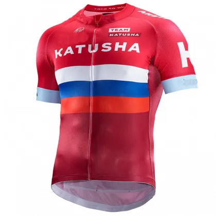 2016 KATUSHA Team 2 цвета Мужская только велосипедная Джерси с коротким рукавом одежда