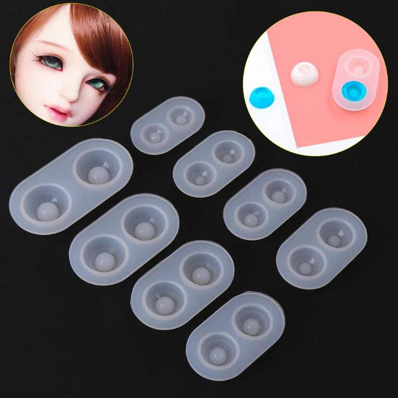 

Silicone Mold DIY Doll Eyes 8 Sizes Resin Pendant Mirror Crafts Jewelry Making
