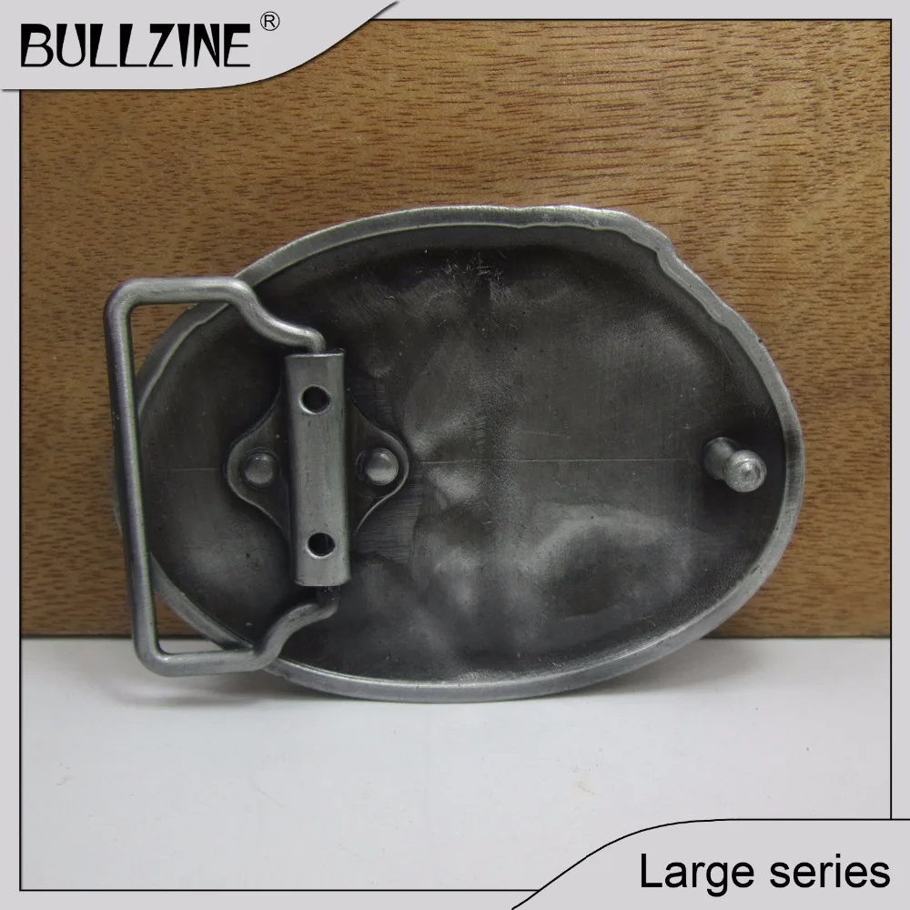 В Bullzine Модные линии человек пряжки ремня с оловянной отделкой FP-02734 подходит для