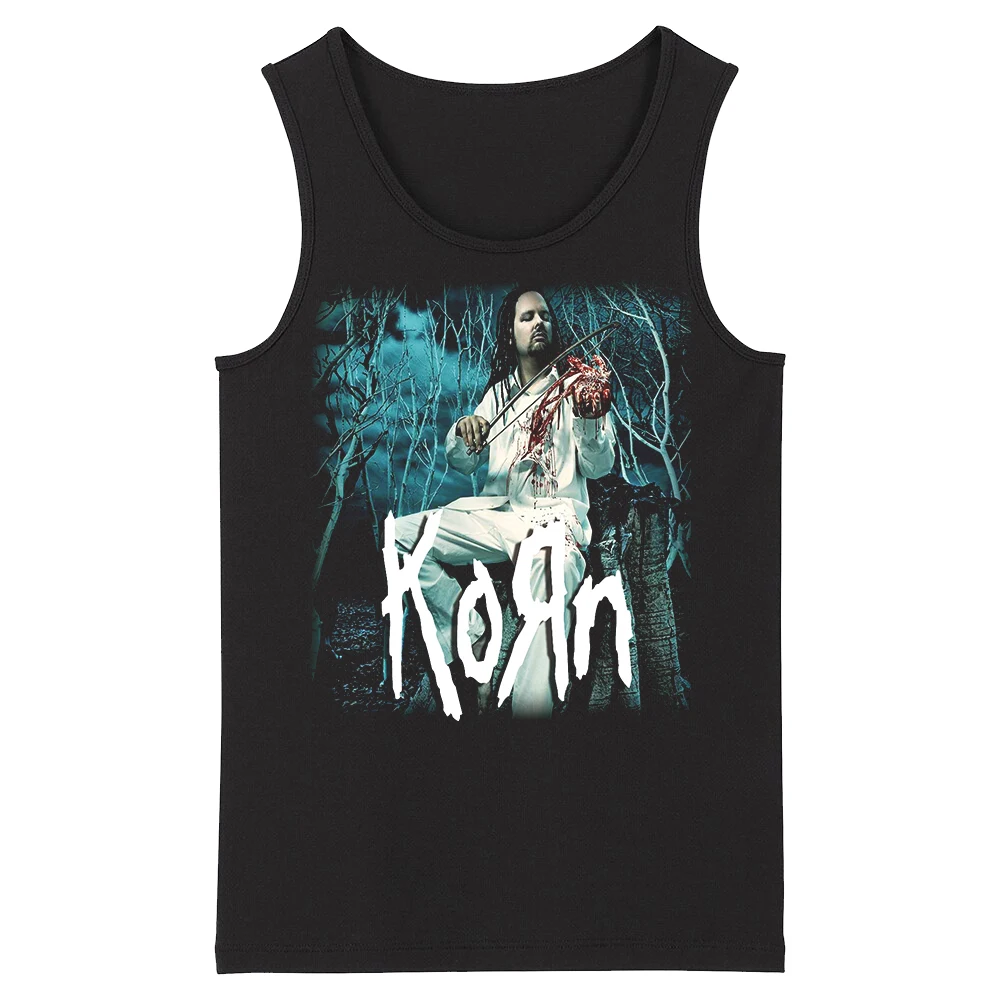 Новинка мужские черные майки Bloodhoof Korn Grindcore HardMetal Deathcore | Мужская одежда