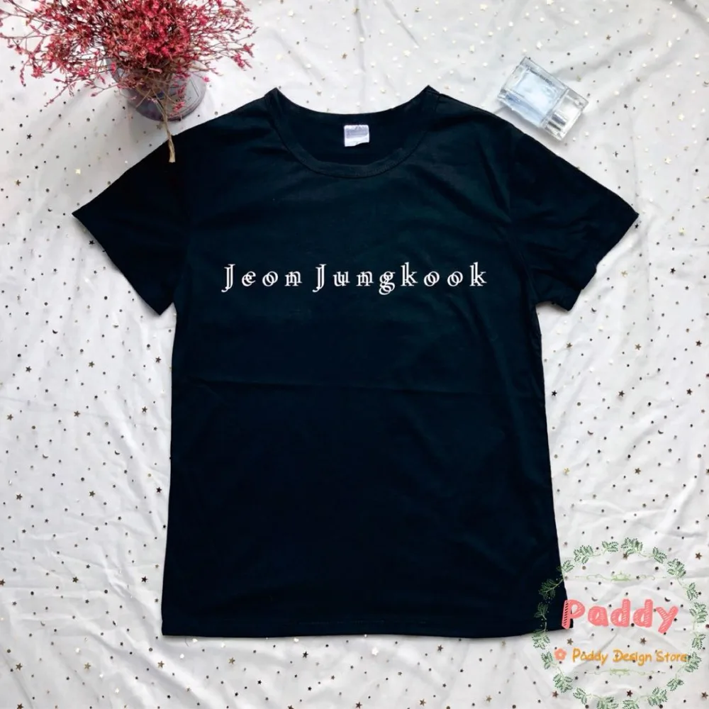 Футболка OKOUFEN KPOP в Корейском стиле футболка Jungkook Модный женский топ унисекс с