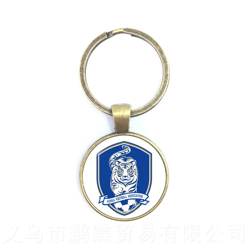Логотип сборной по футболу стеклянный купол на брелок сборная Коста-Рики Кореи