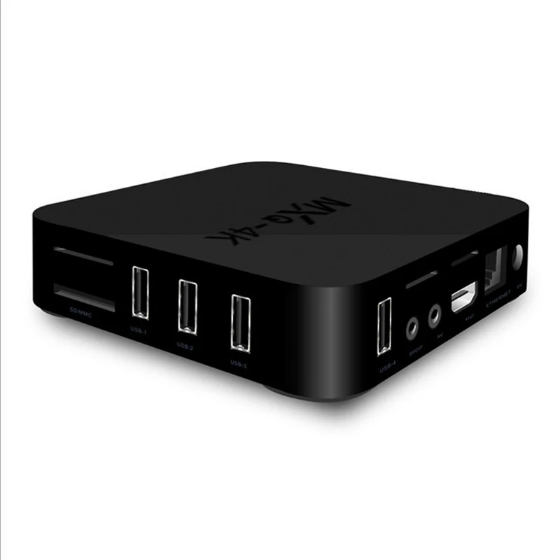 Mxq 4 К 10 бит 60FPS H.265 RK3229 Quad-Core Smart Android ТВ коробка 1 ГБ 8 HD 1080 P * 2 2.4 г Wi-Fi потоковое Коди