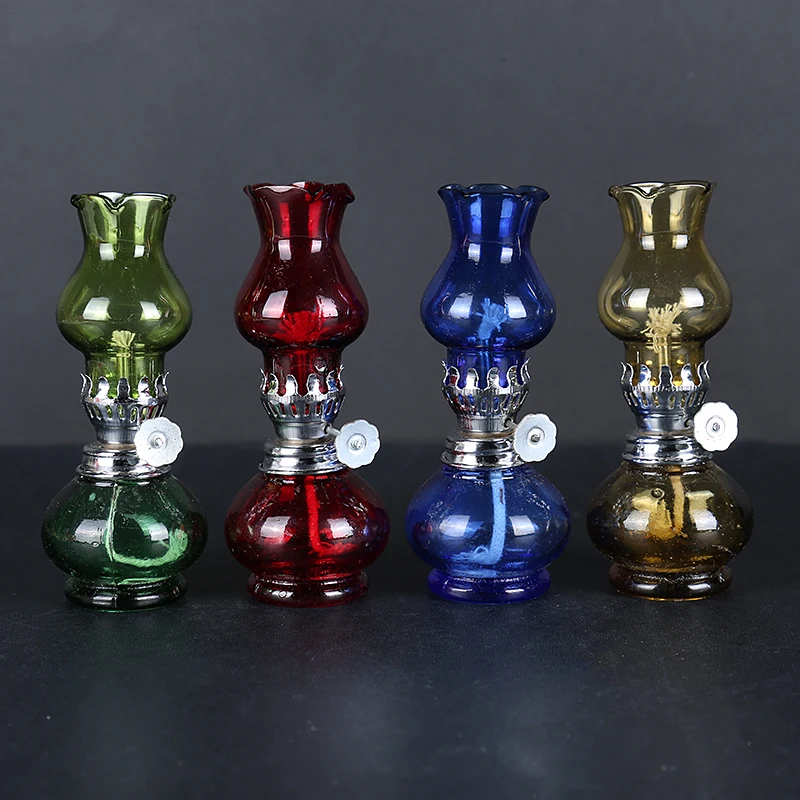 Стеклянный Железный фонарь в европейском стиле керосиновая лампа подсвечник для