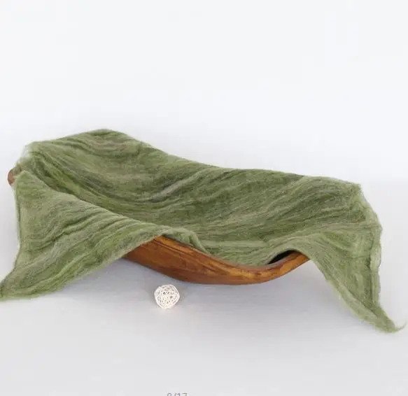 Wool blanket-As IMG Шерстяная пуховая корзина для новорожденных шерсть для предотвращения загрязнения мешок реквизит для фотосъемки деревянная корзина наполнитель - Цвет: Wool blanket-As IMG