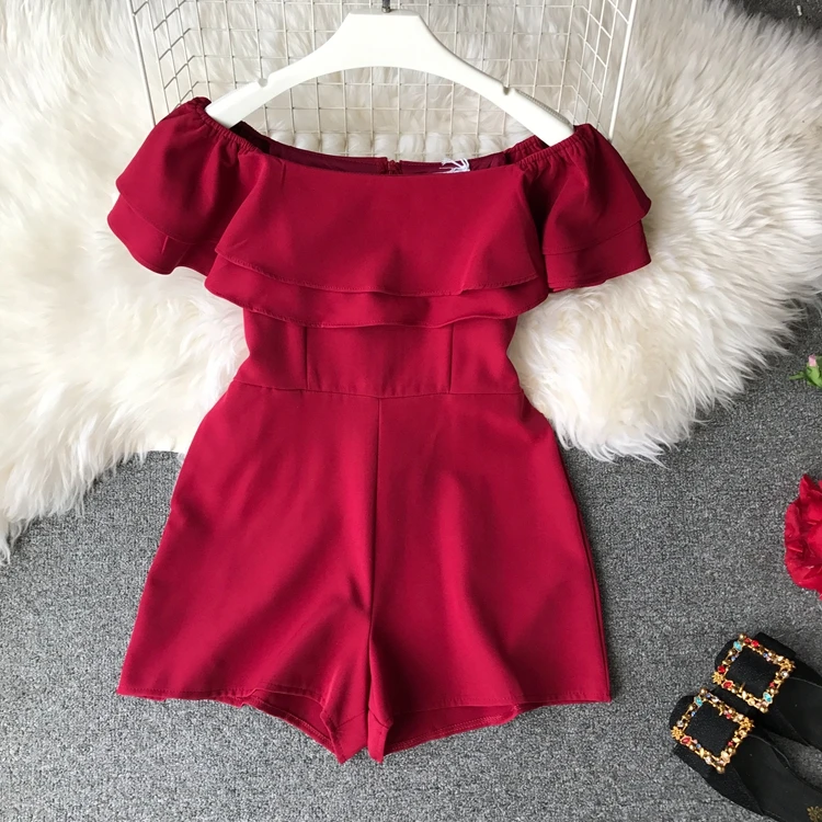 ALPHALMODA Тип высокой талией узкие гофрированные комбинезоны Высокая талия широкие брюки с широкими штанинами модные однотонные женские костюмы