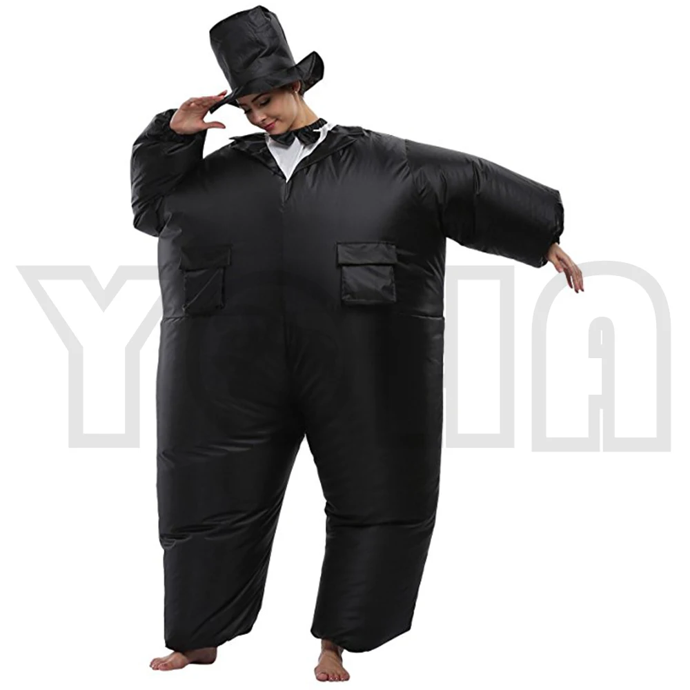 Взрослый детский надувной костюм на Хэллоуин и Рождество Костюм Chaplin Blowup Косплей