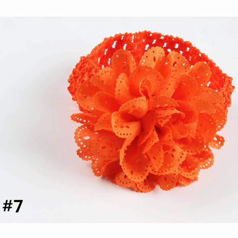 Hollow Flower Girl Headbands New Head Rope Belt Princess Knitted Girls Hair Band Kids Hairband Baby Accesories | Детская одежда и