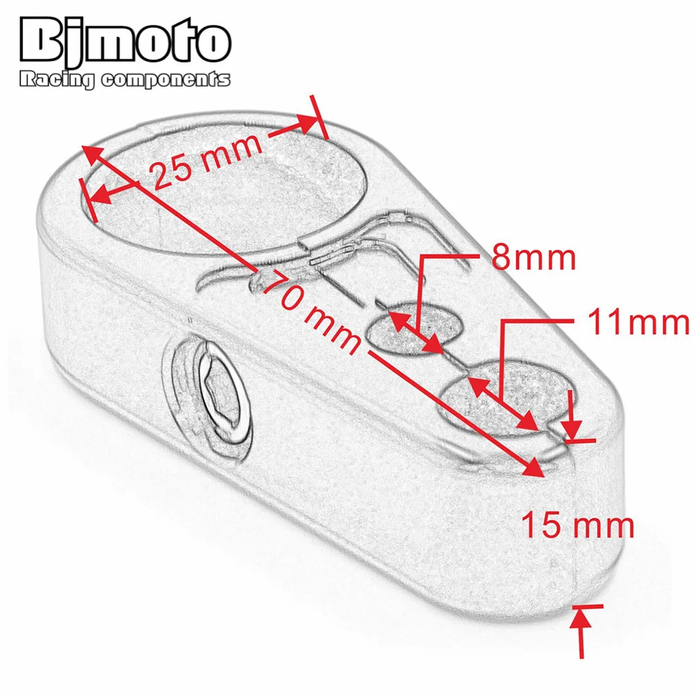 Новый мотоциклетный 1 дюймовый черный зажим BJMOTO с двойной дроссельной заслонкой