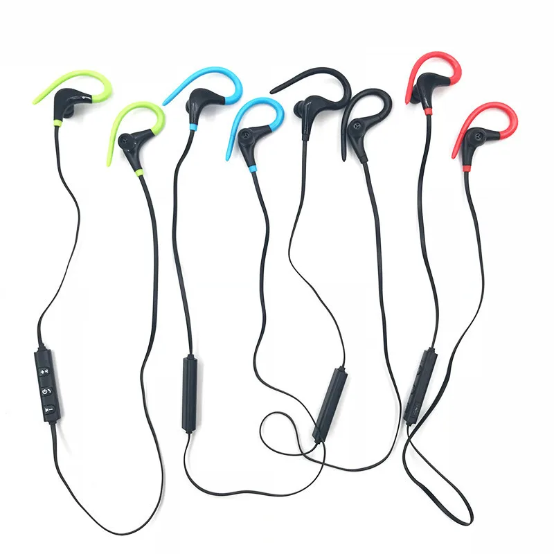 Спортивные Bluetooth наушники Беспроводные с ушным крючком Стереонаушники басами