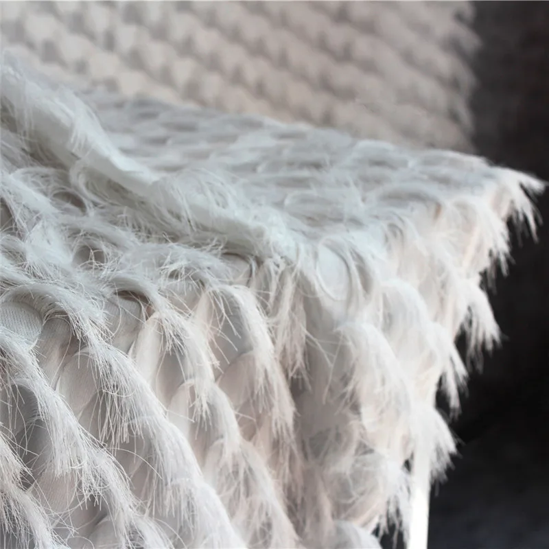 Lace40 100*150 см белого цвета ручной работы 3d вышивка Украшенные перьями и бахромой из