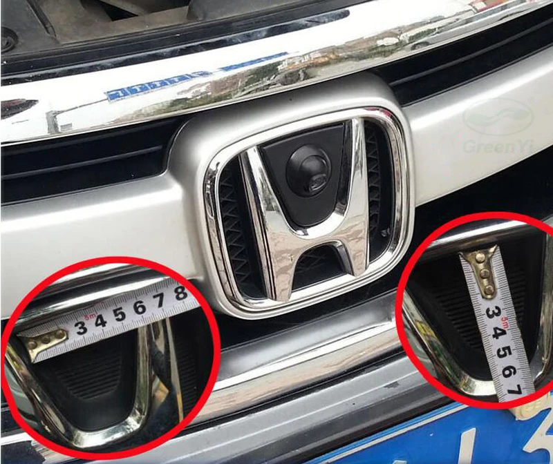 Камера GreenYi CCD с логотипом переднего вида для Honda Odyssey Accord CRV XR V Spirior Crosstour Civic