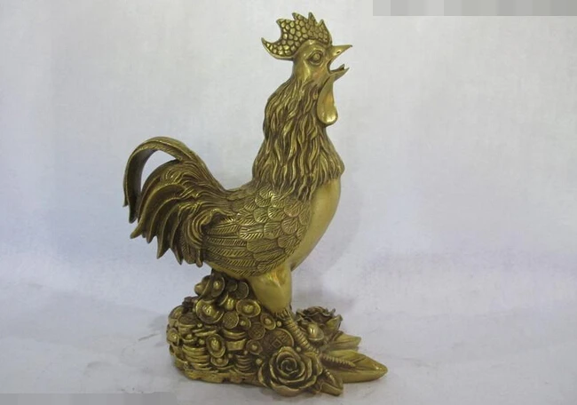 Оптовая продажа фабрики 11 &quotКитайский Медь Чистая Латунь Фэн-Шуй YuanBao Курица