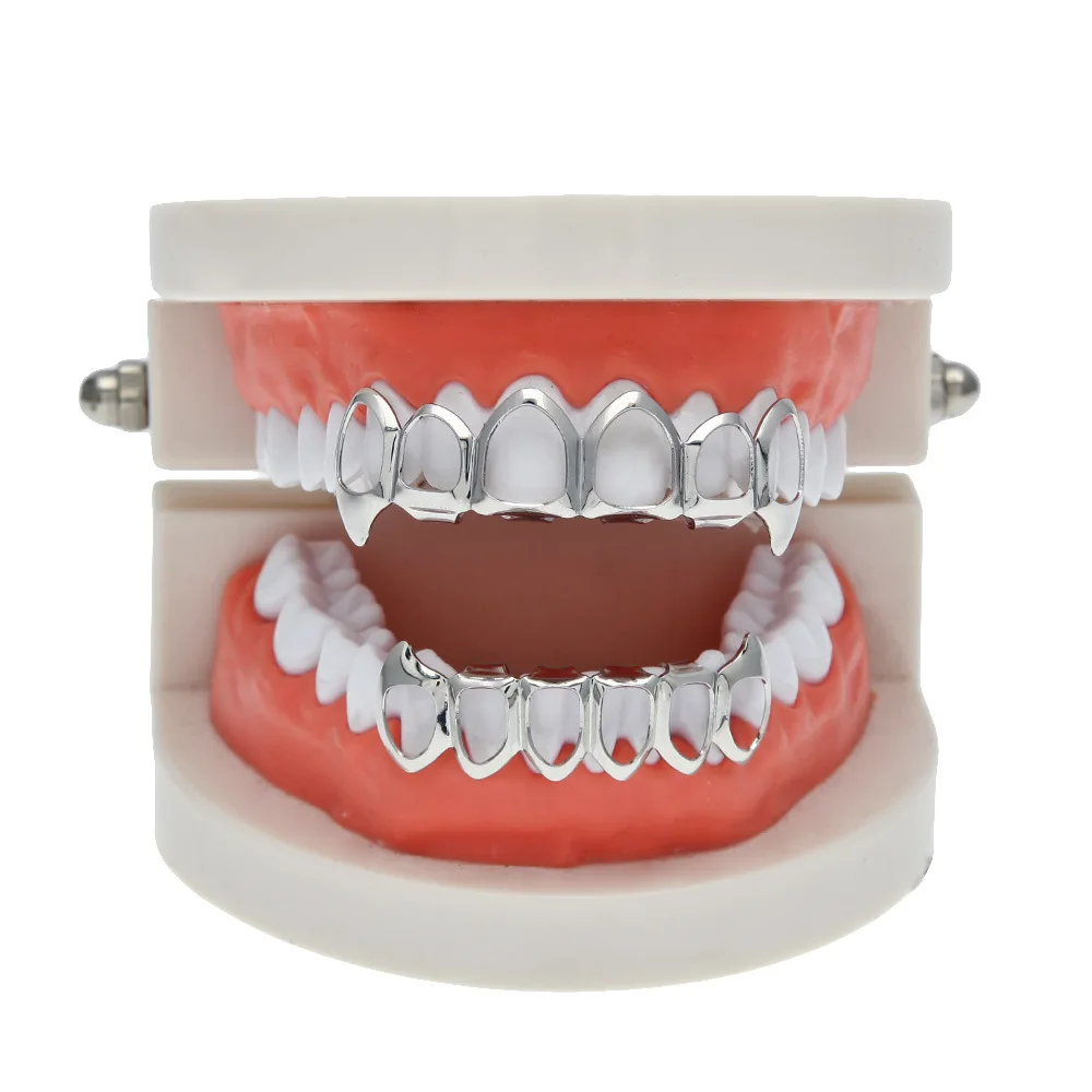 TeethGrillz золотого цвета в стиле хип хоп|vampire grill|bottom grillgold grill |