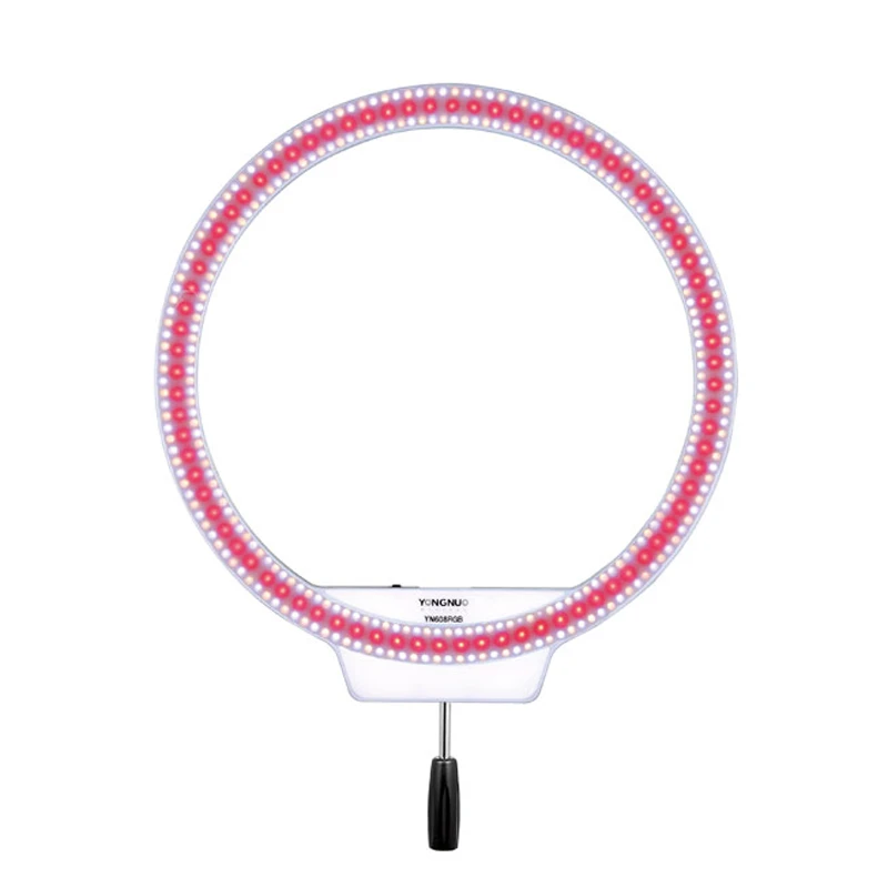 YongNuo YN608 RGB светодио дный кольцо свет полный Цвет SMD лампы хост фото селфи