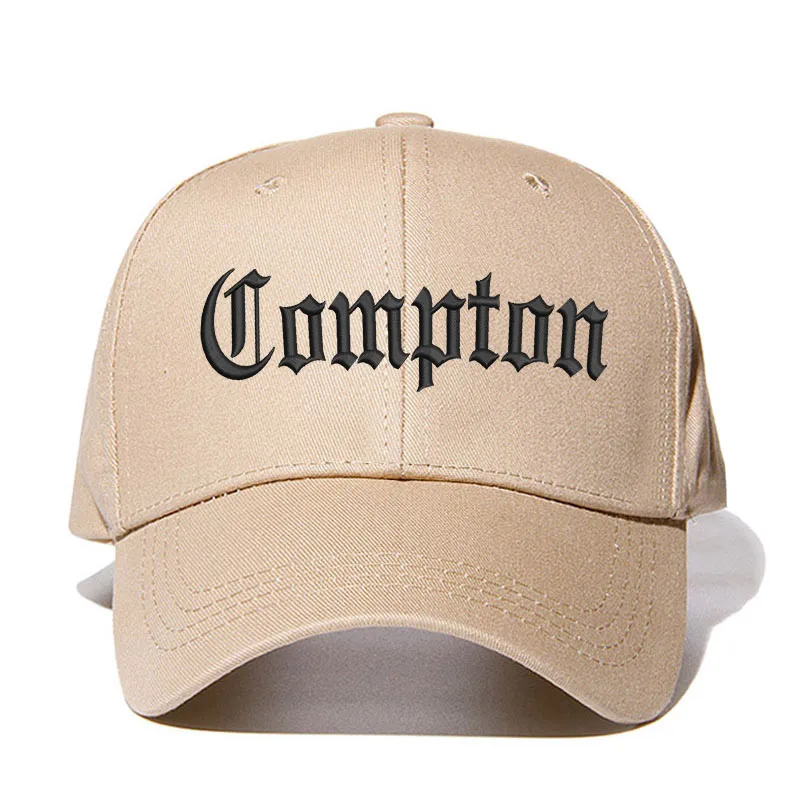 khaki black Compton, мужская бейсбольная кепка со старинной вышивкой, унисекс, хлопковая кепка для папы, летняя бейсболка, женская, на заказ, Прямая поставка - Цвет: khaki black