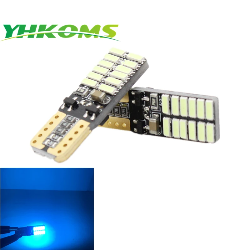 4 шт. Автомобильные светодиодные лампы YHKOMS T10 W5W 194 168 24 SMD 4014|t10 smd 24|t10 24car light |