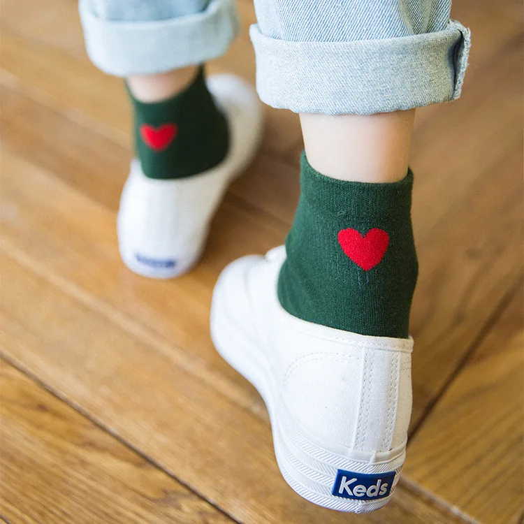 Новинка Весна Осень Женские однотонные дышащие хлопковые носки женские короткие