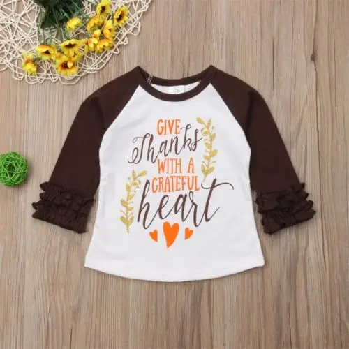 День благодарения Для детей ясельного возраста для маленьких девочек одежда из