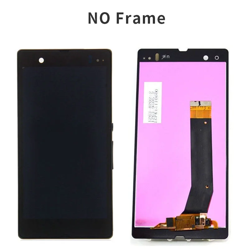 5 дюймовый дисплей для SONY Xperia Z ЖК сенсорный экран с рамкой сменный L36H C6603 C6602