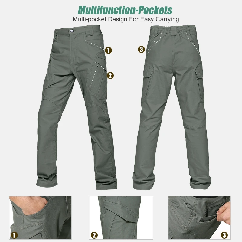 CQB Outdoor Sports Hiking Camping Tactical Military Men's Pants Overalls for Hunting Climbing Spring Breathable Trousers