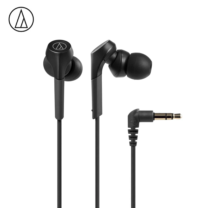 black Оригинальные наушники Audio-Technica, ATH-CKS550X, проводные наушники, Hi-Fi, в уши, сабвуфер, бас, мобильная Музыкальная гарнитура, Hi-Res, для ANDROID iOS - Цвет: black