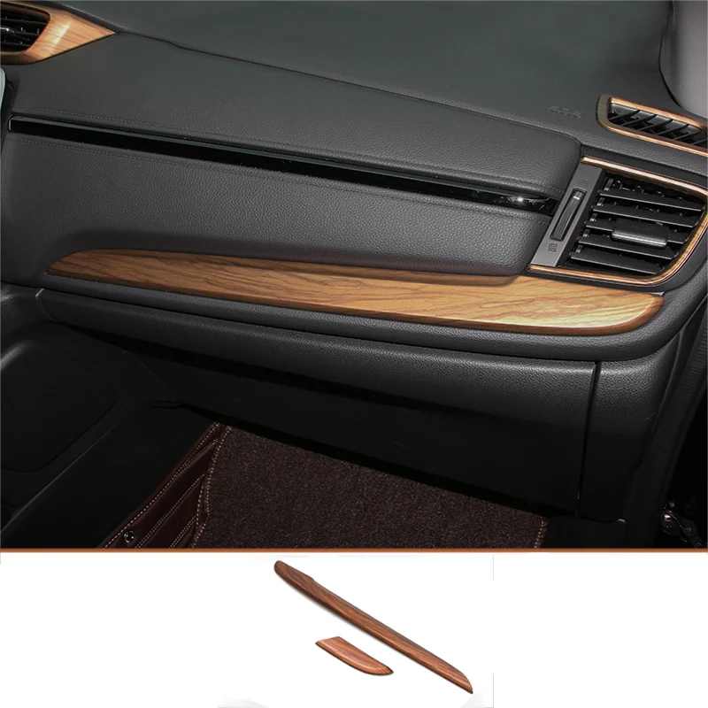 2PCS Для Honda CR-V CRV персик под дерево внутренняя отделка покрытие формирующая рамка украшение автомобиля аксессуары для укладки - Цвет: 2PCS