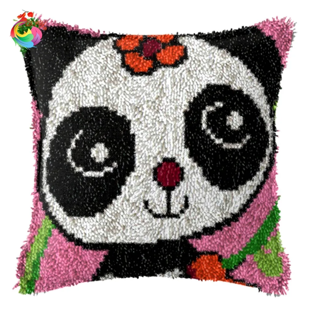 Набор подушек с крючком защелкой для вышивки напечатанная цветная холщовая