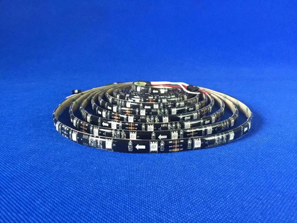 5 м 5050SMD RGB светодиодная гирлянда WS2811 IC Индивидуально Адресуемая 30 светодиодов/м