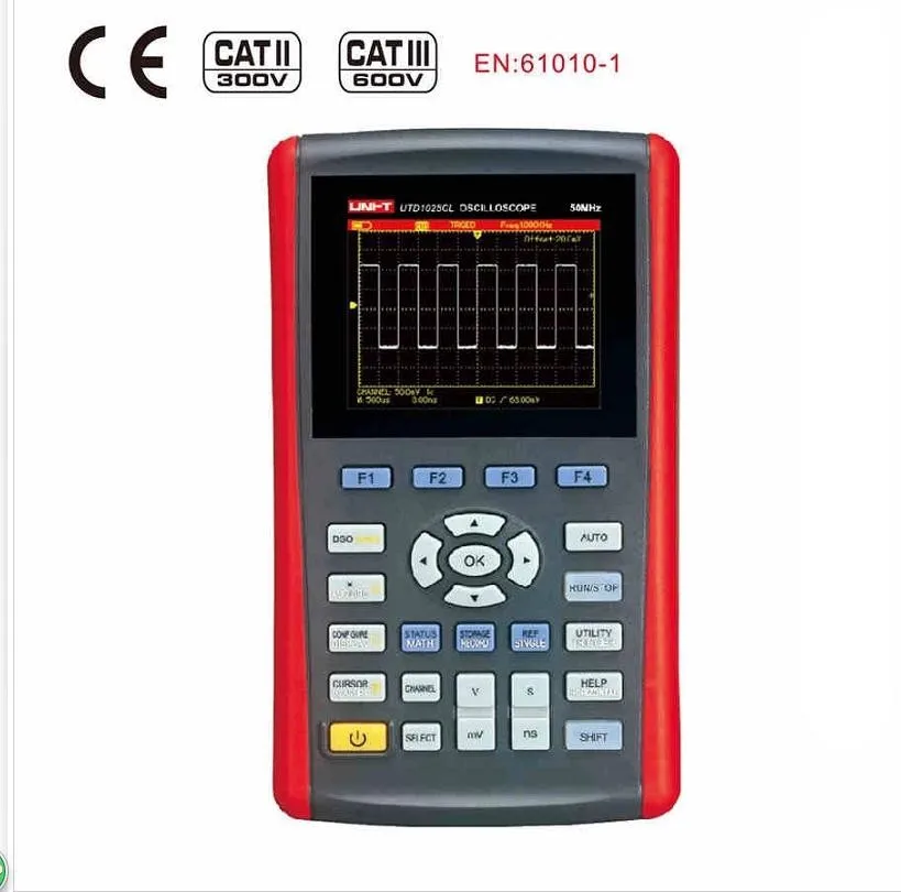 UNI-T UTD1025CL 3," ЖК Ручной цифровой осциллограф+ по DHL/UPS/TNT/FedEx/EMS
