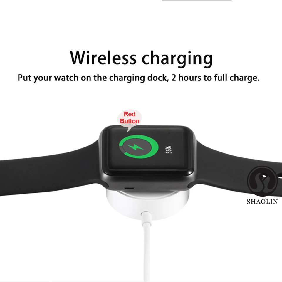 Мужские и женские Bluetooth Смарт-часы серии 4 Смарт-часы для Apple iOS iPhone Xiaomi Android смартфон Hua wei facebook(красная кнопка