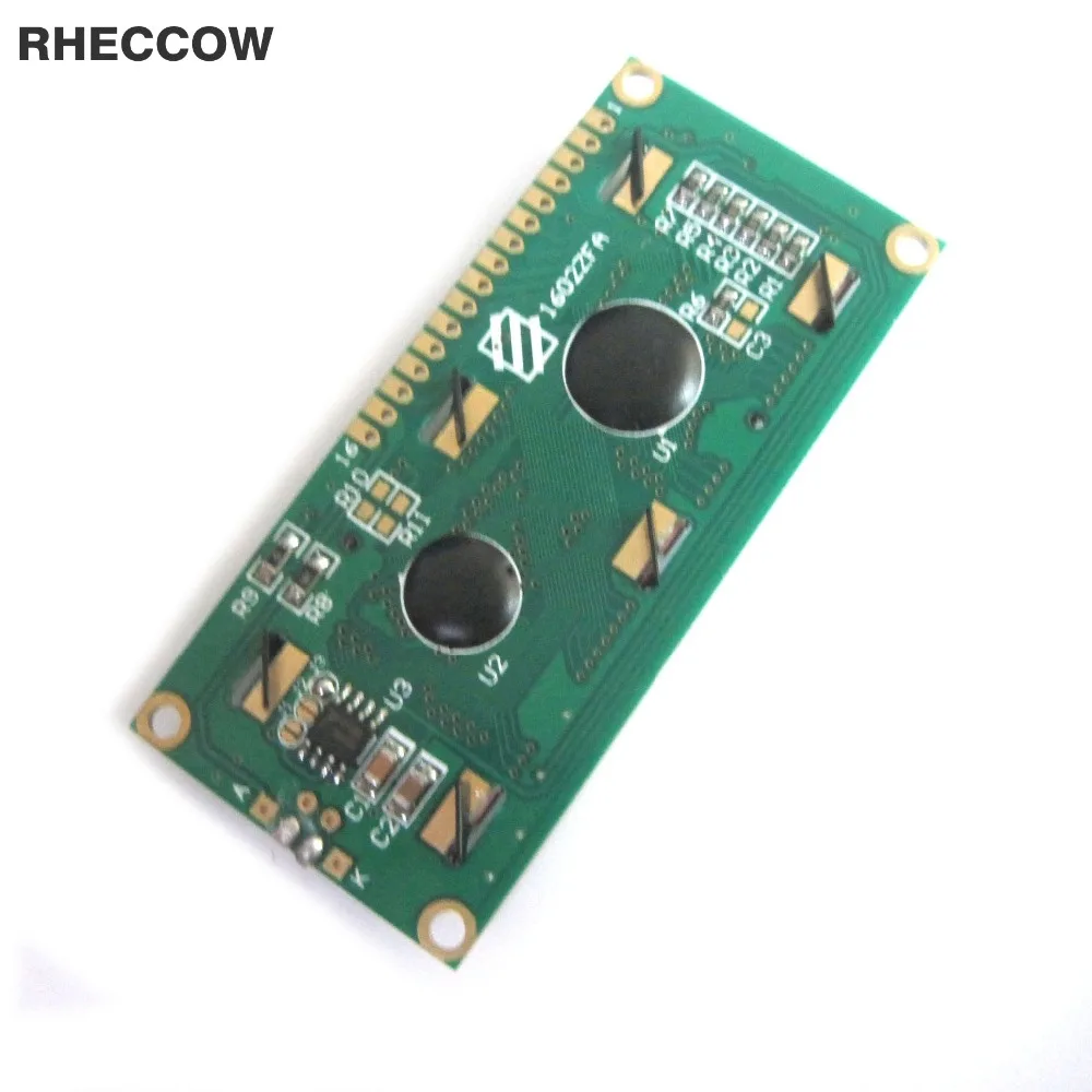 ЖК-модуль RHECCOW 3 В LCM 1602 162 16X2 желтый зеленый черный | Электронные компоненты и